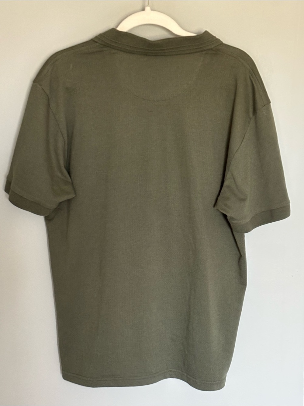 Scotch & Soda Amsterdam | Olive Green Short Sleeved Polo Shirt | Size L - Picture 2 of 6
